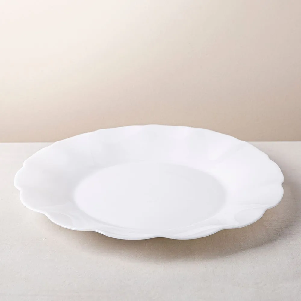 KSP Opal 'Petal' Glass Dinner Plate