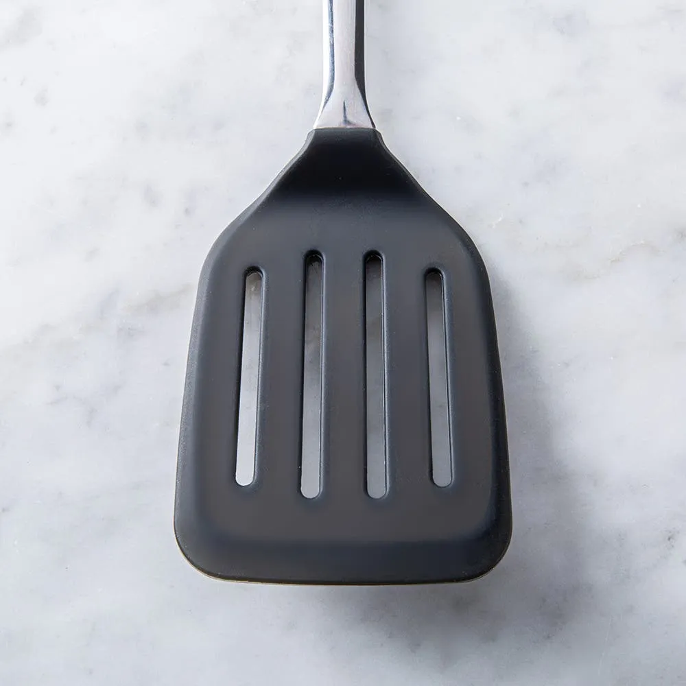 OXO Good Grips Steel Silicone Turner (Black/Stainless Steel)