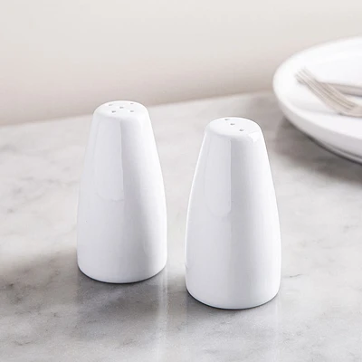 A La Carte 'Essentials' Porcelain Salt &  Pepper - Set of 2 (White)