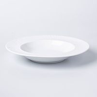 KSP A La Carte 'Windflow' Porcelain Soup- Pasta Plate