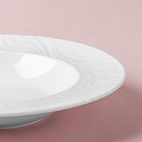 KSP A La Carte 'Windflow' Porcelain Soup- Pasta Plate