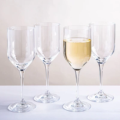 Trudeau Grace Wine Glass White - S/4 11oz. (Clear)