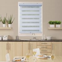 ITY Olivia Stone Cordless Polyester Day-Night Blind 22"x84" (White)