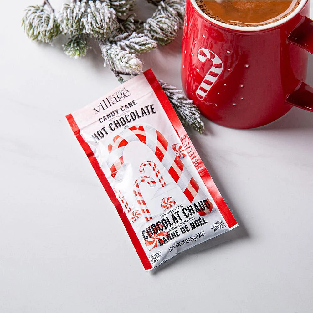 Gourmet Du Village Single Serve 'Candy Cane' Hot Chocolate 35g