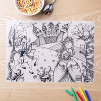 Funny Mat Colour Wash Colour 'Princess' Placemat (Clear)