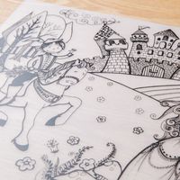 Funny Mat Colour Wash Colour 'Princess' Placemat (Clear)