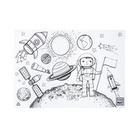 Funny Mat Colour Wash Colour 'Space Party' Placemat (Clear)