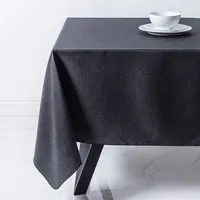 Sebastien & Groome Linen-Look Polyester Tablecloth 60x120" (Charcoal)