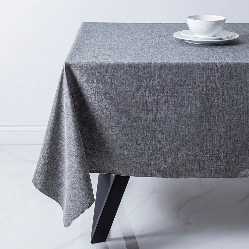 Sebastien & Groome Linen-Look Polyester Tablecloth 54x70" (Silver)