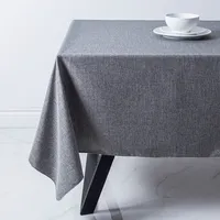 Sebastien & Groome Linen-Look Polyester Tablecloth 60"x120" (Silver)