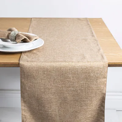 Sebastien & Groome Linen-Look Polyester Table Runner (Linen
