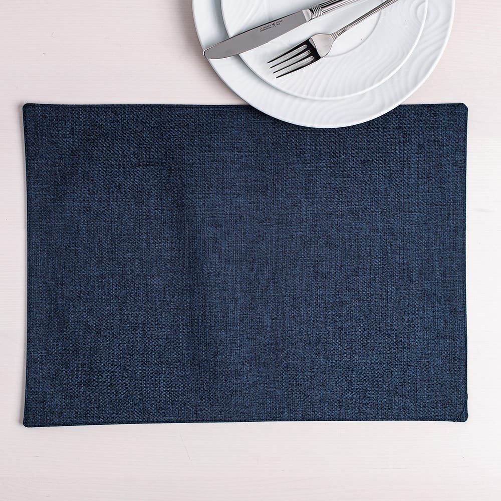 Sebastien & Groome Linen-Look Polyester Placemat (Denim)