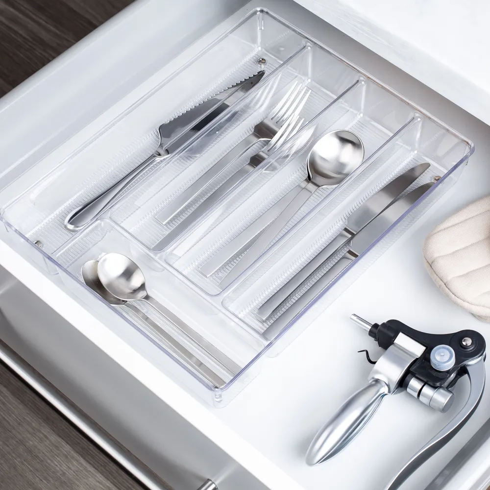 iDesign Linus Expandable Cutlery Organizer