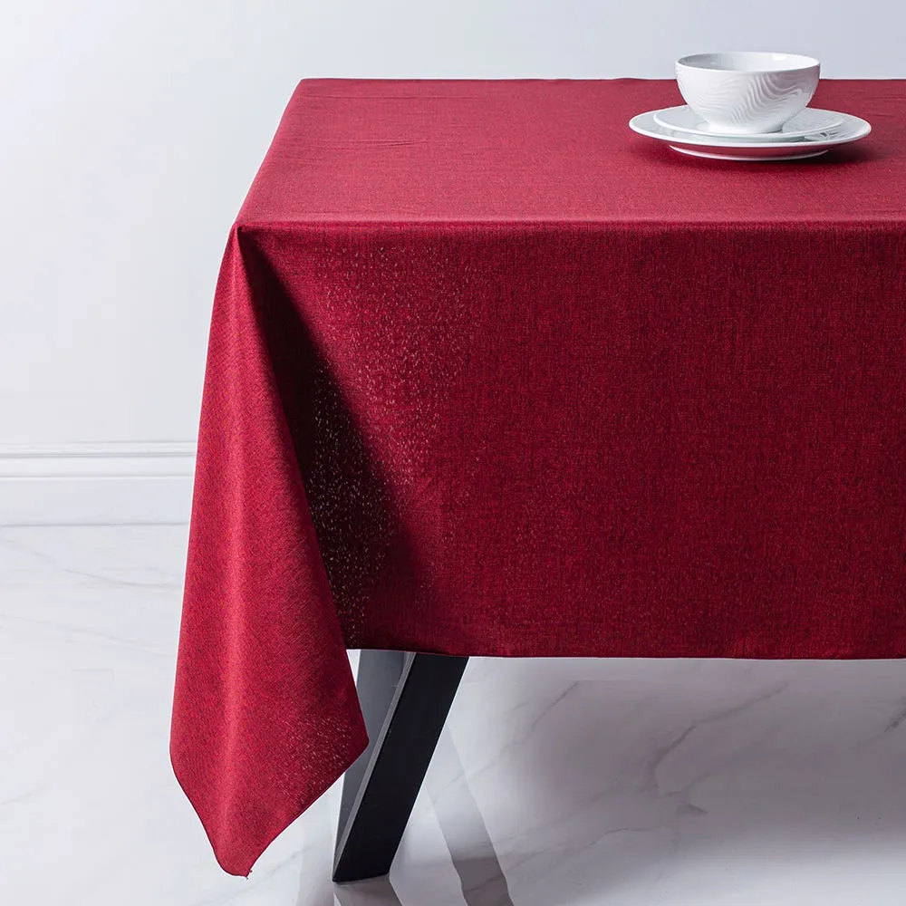 Sebastien & Groome Linen-Look Polyester Tablecloth 60x120" (Red)