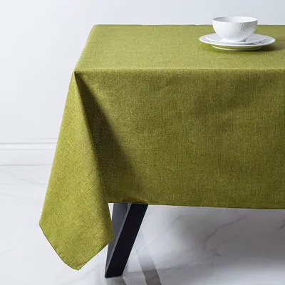 Sebastien & Groome Linen-Look Polyester Tablecloth 60"x84" (Grass)