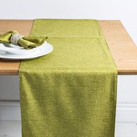 Sebastien & Groome Linen-Look Polyester Table Runner (Grass)