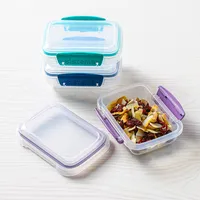 Sistema Klip It Rectangular Storage Container - S/3 (Multi Colour)