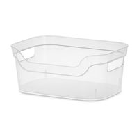 Sterilite Organize 'Small' Plastic Storage Open Bin - Set of 2 (Clear)