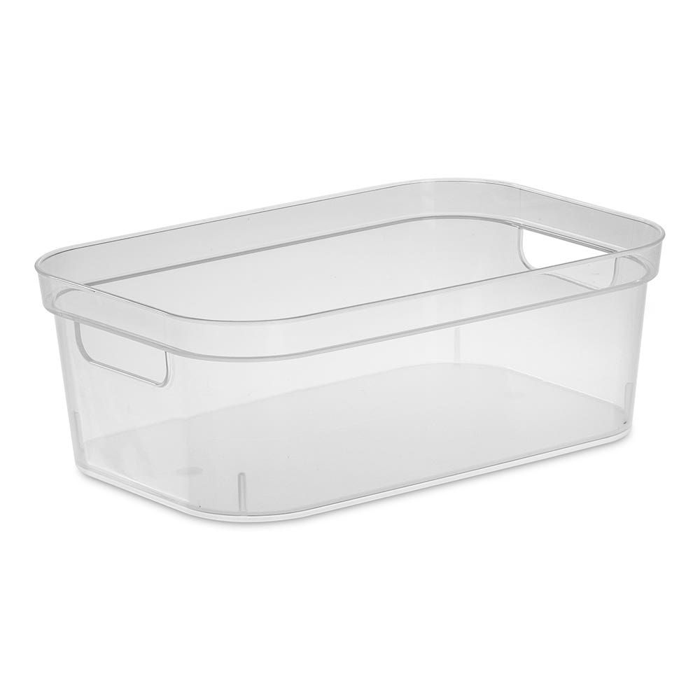 Sterilite Organize 'Small' Plastic Storage Bin (Clear) 12.25x8x4.25