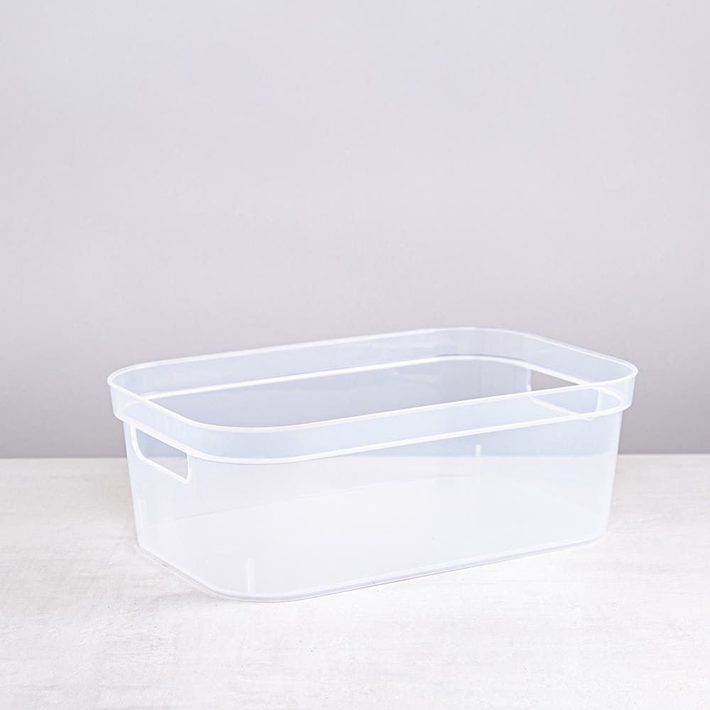 Sterilite Organize 'Small' Plastic Storage Bin (Clear) 12.25x8x4.25"