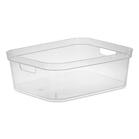 Sterilite Organize 'Short' Plastic Storage Bin (Clear) 15x12.25x5.25"