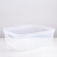 Sterilite Organize 'Short' Plastic Storage Bin (Clear) 15x12.25x5.25"