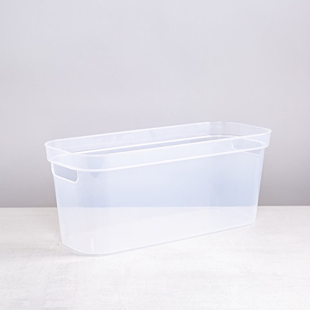 Sterilite Organize 'Narrow' Plastic Storage Bin (Clear) 15x6.25x6.25"