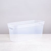 Sterilite Organize 'Narrow' Plastic Storage Bin (Clear) 15x6.25x6.25"