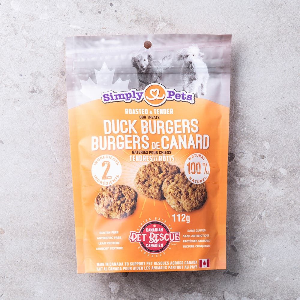 Simply Pets All Natural 'Duck Burger' Antibiotic Free Dog Treat