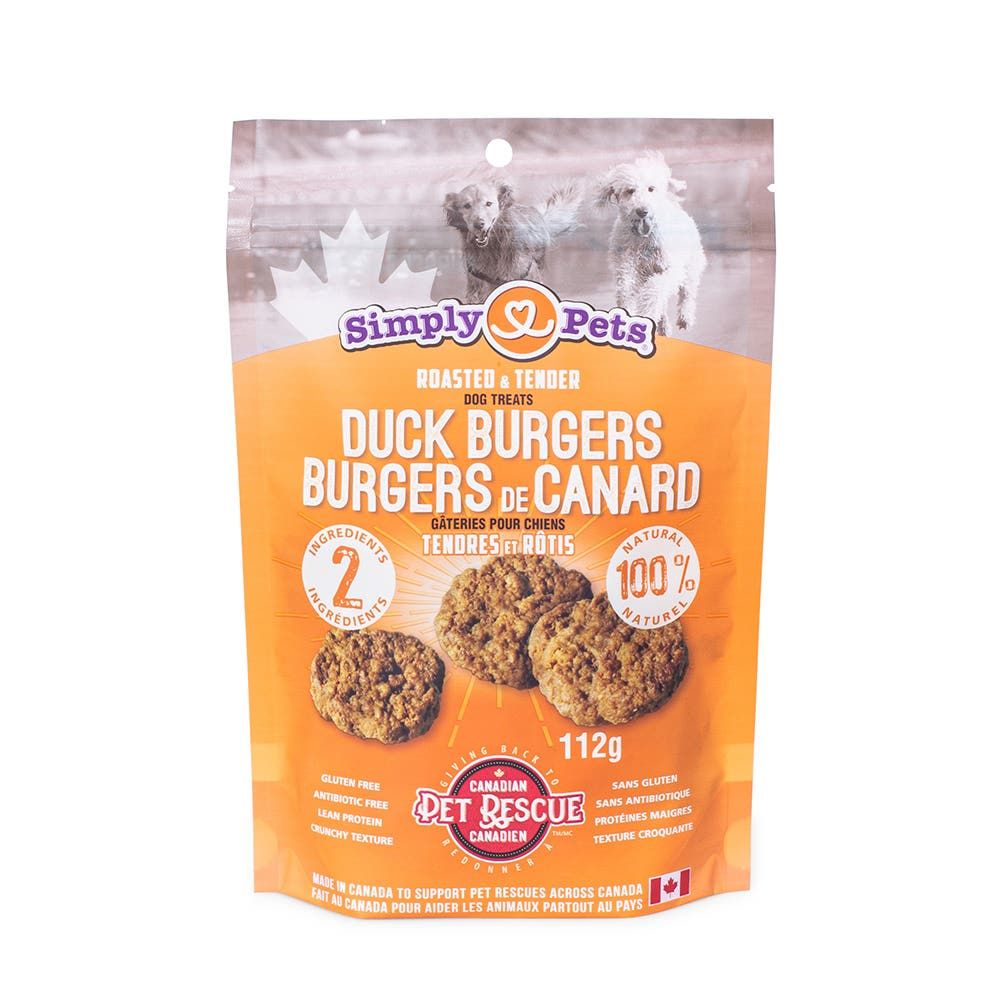 Simply Pets All Natural 'Duck Burger' Antibiotic Free Dog Treat