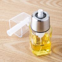 Trudeau Essence Mini Oil Spray Bottle (Clear & Stainless Steel)