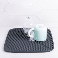 Joseph Joseph Flume Folding Dish Draining Mat (Grey)