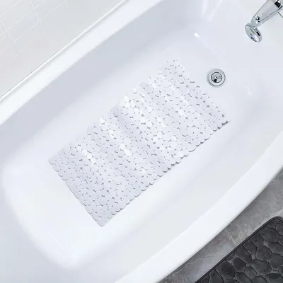 Splash Puddle Bathtub Mat - White