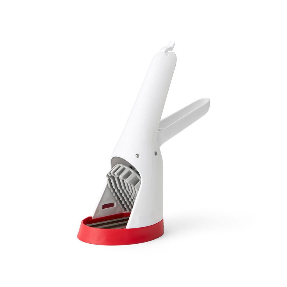 Chef'N Slicester One-Handed Strawberry Slicer (White/Red)