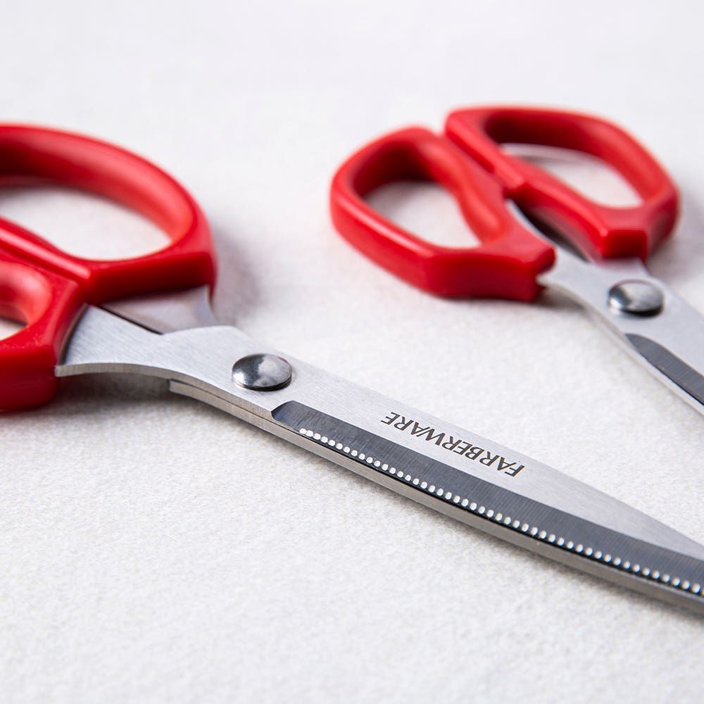 Farberware Professional Stainless Steel All-Purpose Kitchen Shears, Red