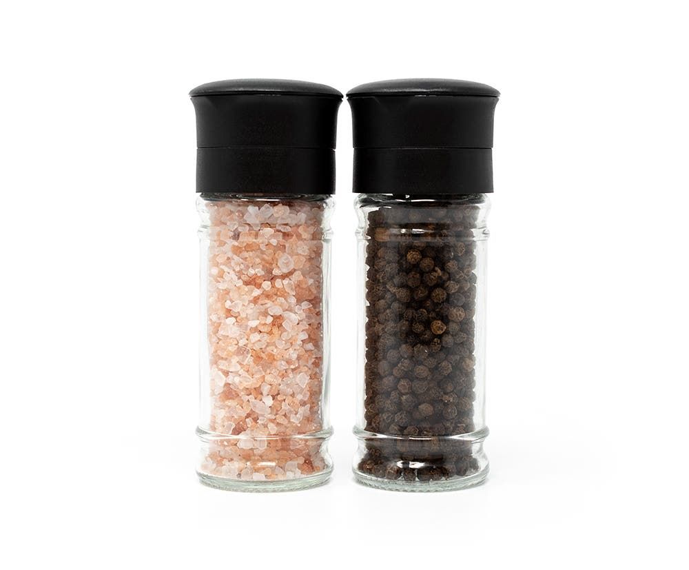 Kamenstein  Glass Salt and  Pepper Mill - Set of 2