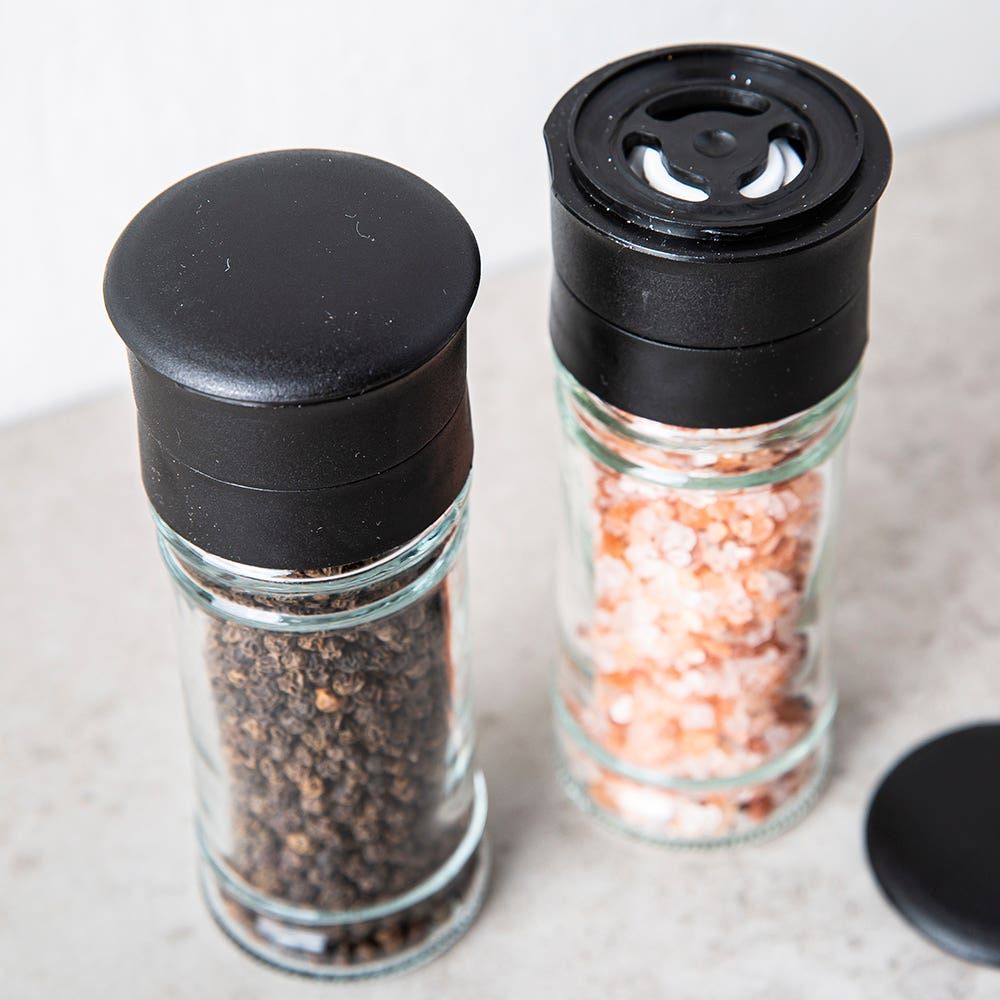 Kamenstein  Glass Salt and  Pepper Mill - Set of 2