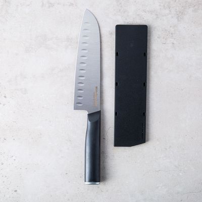 KitchenAid Classic Non-Slip Santoku Knife 7" (Black)