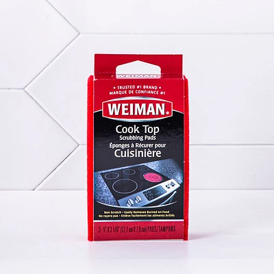Weiman Good Housekeeping Cook Top Scrubbing Pads - Set of 3