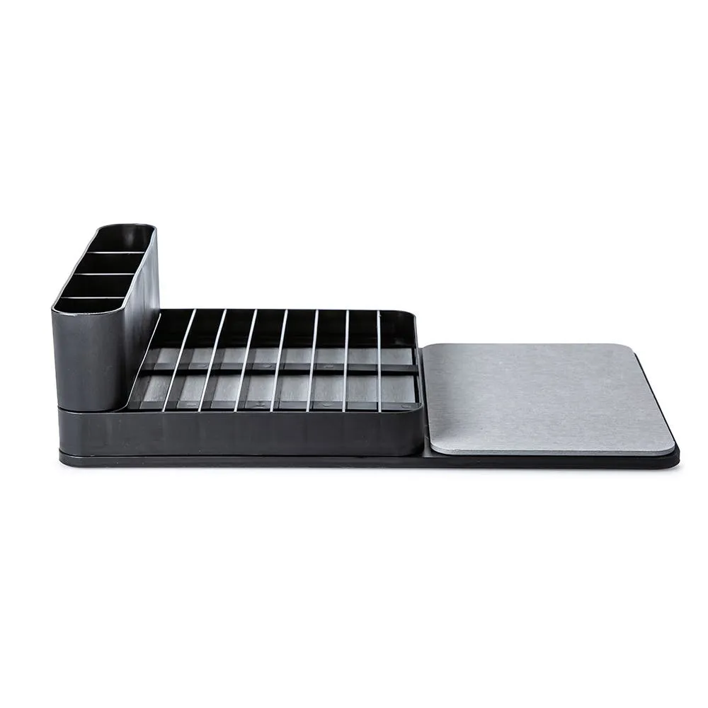 Madesmart Drying Stone Dish Rack (Carbon Black)