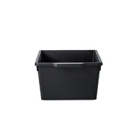 Madesmart Tidy Cabinet Deep Bin Small 10x8" (Carbon Black) 10.5x8.1x4"