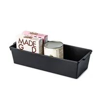 Madesmart Tidy Cabinet Deep Bin Large (Carbon Black) 16.5x6.8x4"