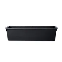 Madesmart Tidy Cabinet Deep Bin Large (Carbon Black) 16.5x6.8x4"