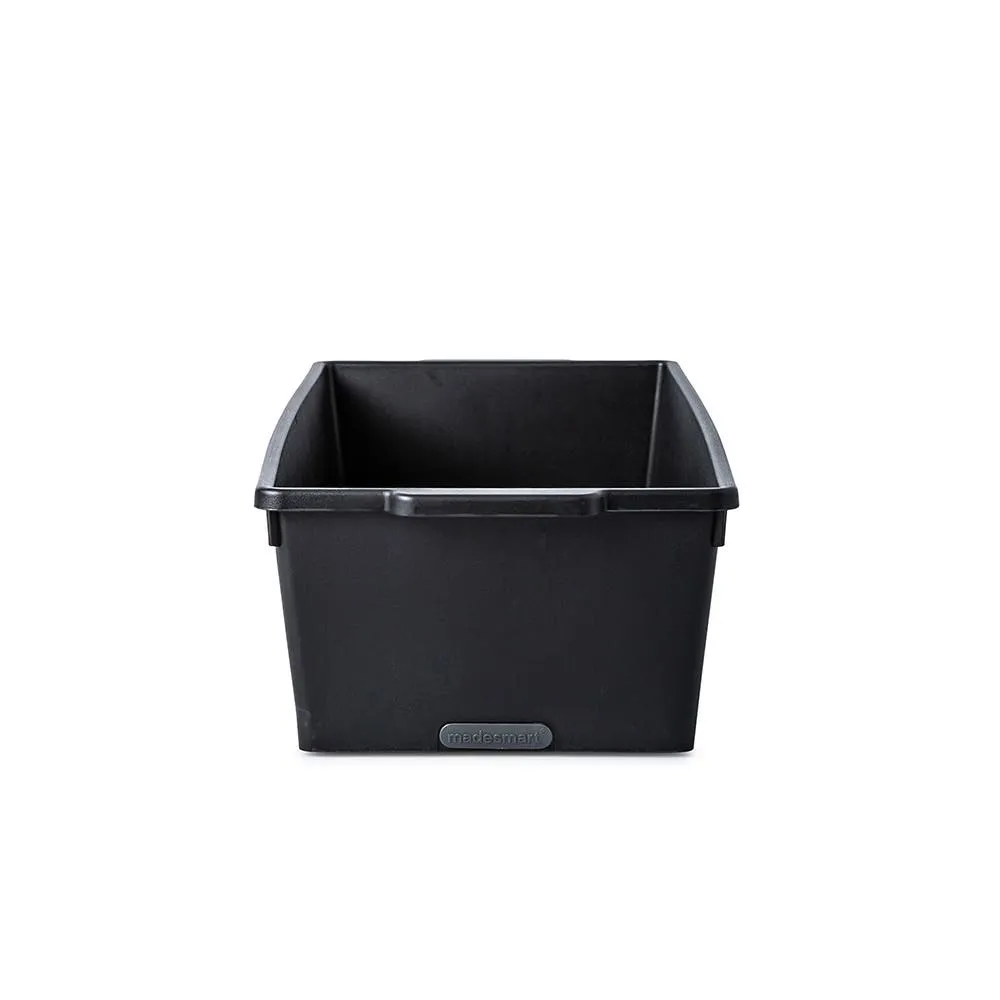 Madesmart Tidy Cabinet Deep Bin Large (Carbon Black) 16.5x6.8x4"