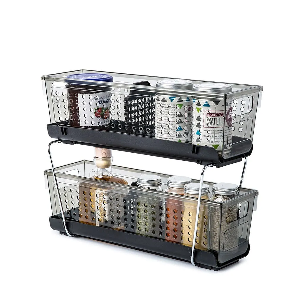 Madesmart Tidy Cabinet 2-Tier Shelf Organizer 13.7x5.1x6.8