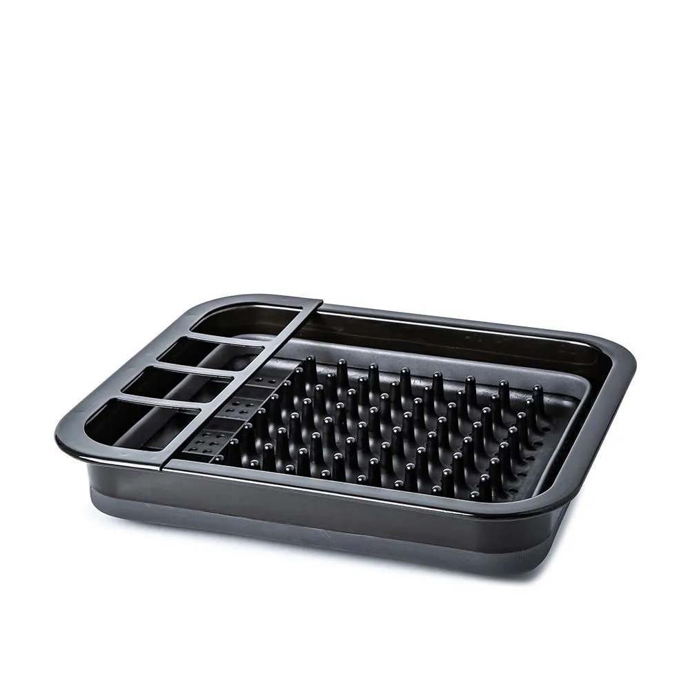 Madesmart In-Sink Organization Collapsible Dish Rack (Carbon Black)