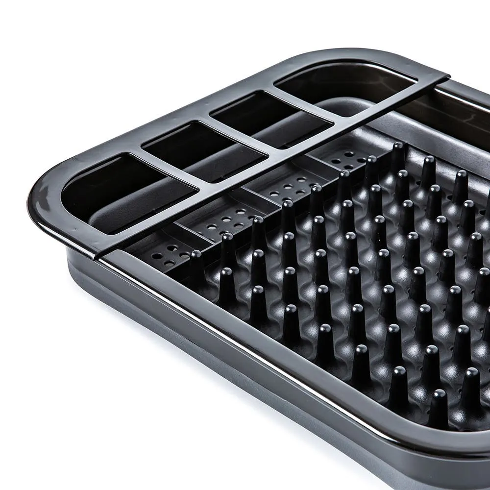 Madesmart In-Sink Organization Collapsible Dish Rack (Carbon Black)