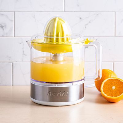 Starfrit Push Down Press Juicer (White/Stainless Steel)