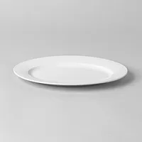 KSP A La Carte 'Diamond' Porcelain Oval Platter 11.75" (White)