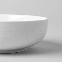 KSP A La Carte 'Diamond' Porcelain Serving Bowl 8.25" (White)